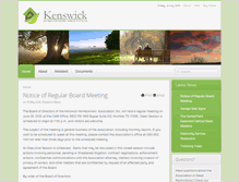 Tablet Screenshot of kenswickhoa.com